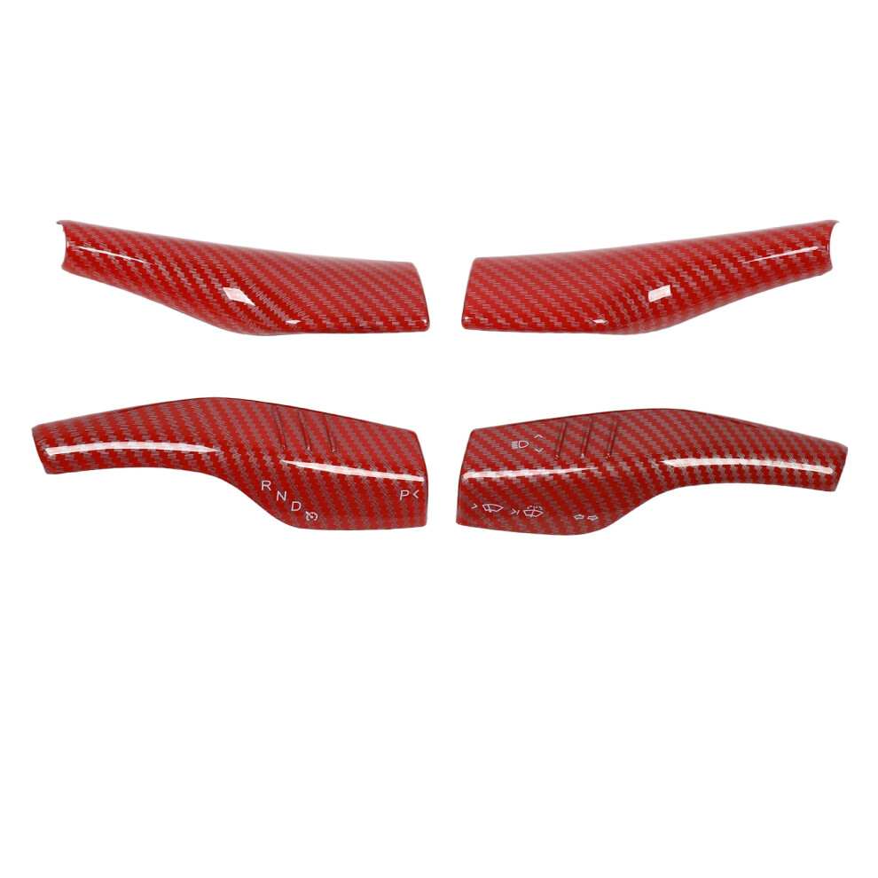 Gear Shifter Cover Real Carbon Fiber Fit Tesla Model 3 Y Interior Decoration Easy-Install Durable Lightweight Scratch Prevention Perfect Matching 9190834237404