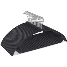 Cintres pour vestes, manteaux et pantalons, revêtement en vinyle antidérapant, cintres multifonctions avec design ergonomique, robustes et peu