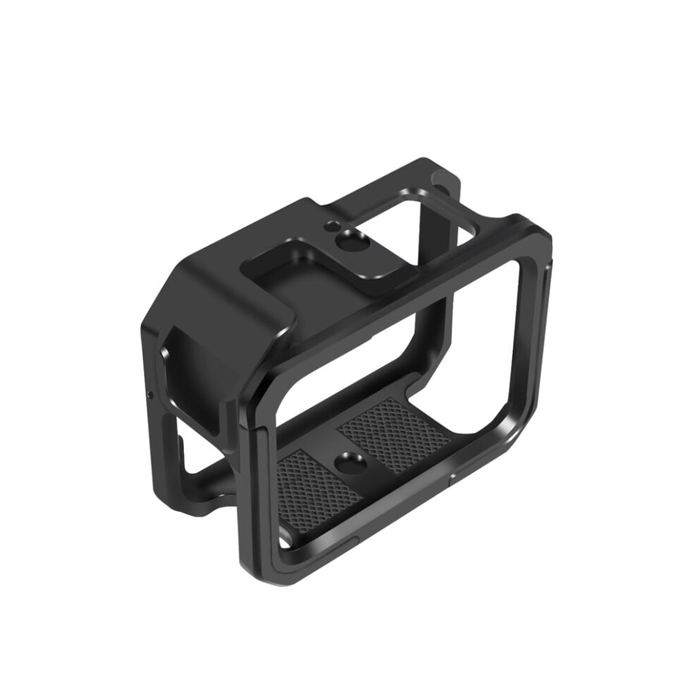 Aluminum Alloy Camera Frame, Full Cage, Cold Shoe Mount, Magnetic, Foldable, Adapter Mount For Action Cameras, Photography Accessories (Black). Black 9365049749800