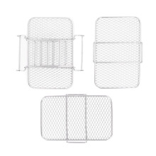 Accessorio da cucina versatile, griglia per essiccatore a più livelli per risparmiare spazio, griglia in acciaio inox per una cottura robusta (3