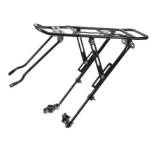 Adjustable Aluminum Bicycle Rear Rack, Waterproof NonSlip Design for Cargo Transport