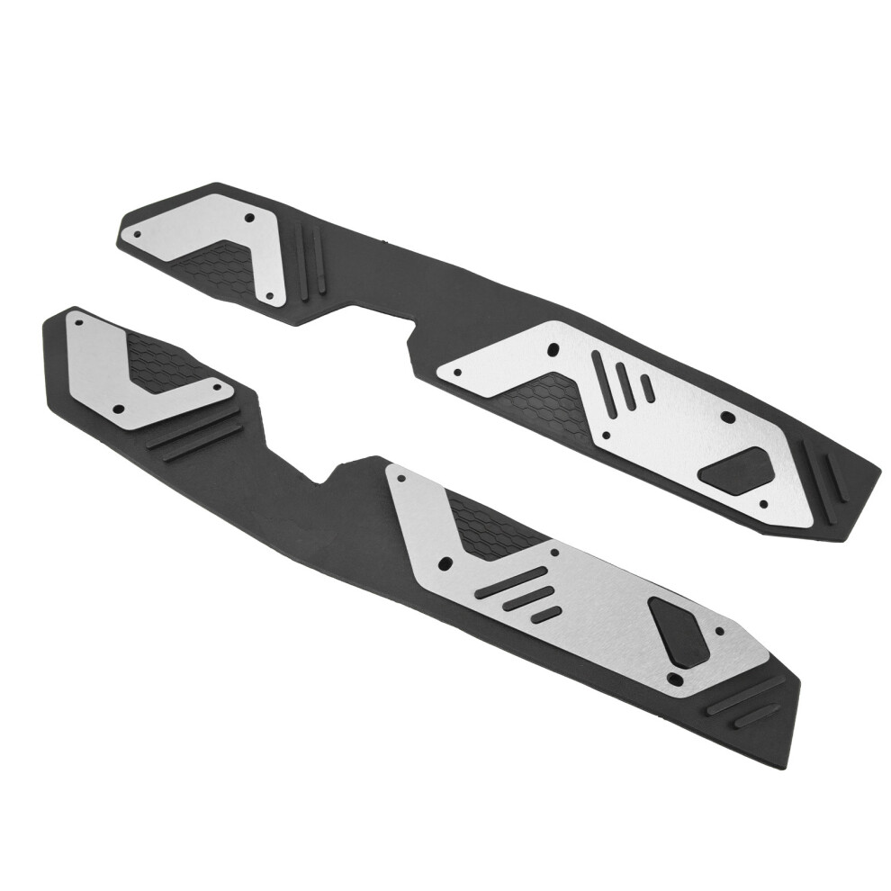 Motorcycle Footrest Pedal Pad Set For Adv160 2022+ Anti-Slip Rugged Silver 9381368926913