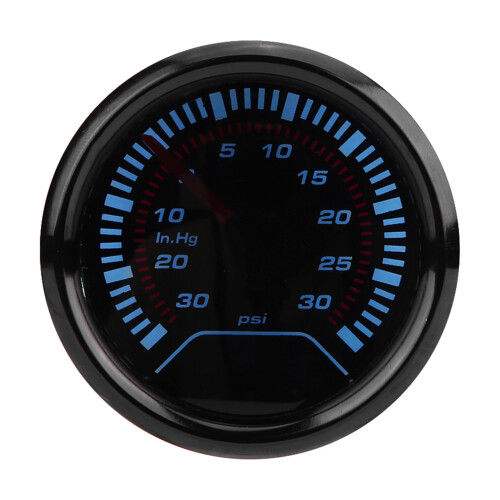 Κιτ μετρητή πίεσης λαδιού Uni52mm, ψηφιακή ένδειξη 0-30PSI με φωτεινή ένδειξη LED 7 1
