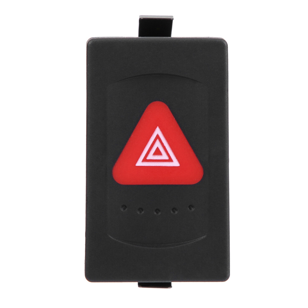 Car Flash Warning Switch For Select Vw Vehicles, Easy Installation And Plug And Play Connection Ensure Fast Setup, Hazard Flasher Switch With Light 9138057734003