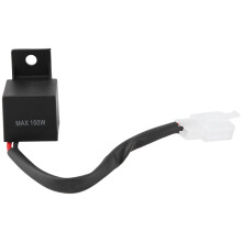 Relé intermitente LED de 2 pines y 12 V para intermitentes de motocicleta, módulo intermitente Uni Auto, funciona con bombillas LED o