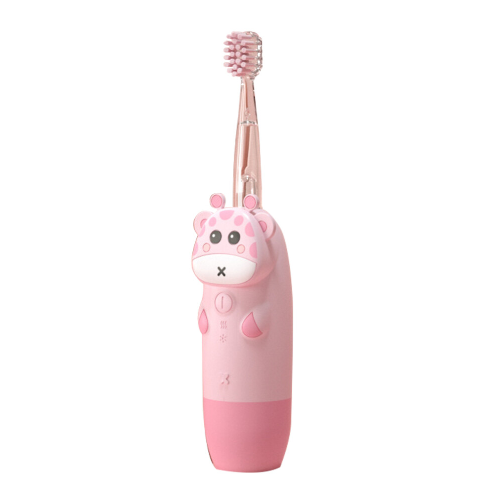Electric Toothbrush With Built-In Timer, Ultrasonic Vibration, Soft Microfiber Bristles, 3 Modes, Easy Grip, IPX7 Waterproof, Replaceable Battery, No