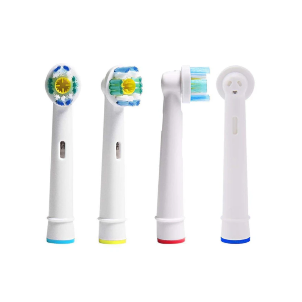New Toothbrush Heads, Oral B Compatible Classic Round Head Design, End-Rounded Dupont Bristles, For Precision Cleaning Of Each Tooth, Replacement Toothbru