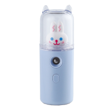 Portable Nano Facial Steamer, Mini Cartoon Cute Girl Design, Multi-functional For All Skin Types, Rechargeable With Usb, Convenient To Use, Perfect Fo