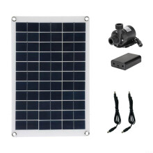 50W 800L/h Solar Panel Water Pump Set, Low Noise Fountain Pond Pump Kit, DIY for Garden, Bird Bath