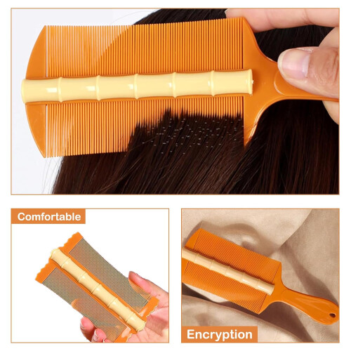 Scale combs, easytoclean lice combs for thick hair, fine teeth, psoriasis, scalp combs for dandruff removal. 1