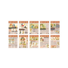 Scrapbook Accessories 60 Sheets, Fairy Tale News Theme, Vintage Scrapbooking Material