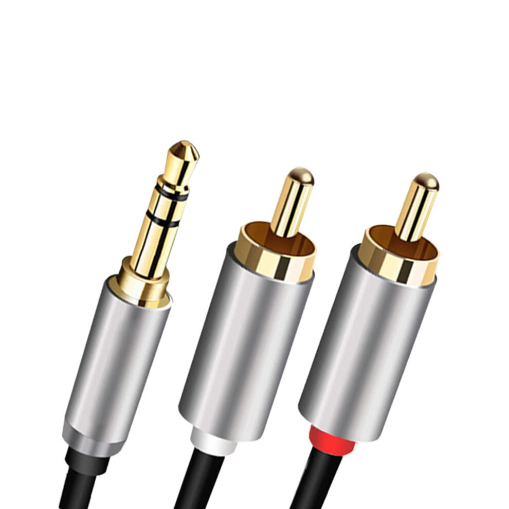 3.5Mm Male Auxiliary Cord Stereo Y Splitter Cable For Smartphones And Tablets Loudspeakers Black 9189345969041