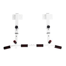 Pullup bars, wallmounted horizontal bar, height adjustable, load capacity 200 kg, white.