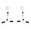 Pullup bars, wallmounted horizontal bar, height adjustable, load capacity 200 kg, white. 1