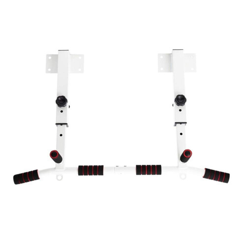 Pullup bars, wallmounted horizontal bar, height adjustable, load capacity 200 kg, white.