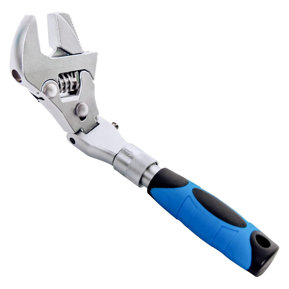 Ratcheting Wrench, Steel Rotating Head, Retractable Extension Shank, Automotive Industry Professional Mechanic Wrench 9189345961670