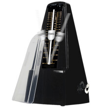 Mechanical Metronome for Piano, Precision TowerShaped Solid Tuner for Violin, Drums, Black
