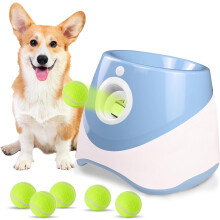 Automatic Cordless Dog Ball Launcher Model A Rechargeable Battery Adjustable Throw Distance Compatible Tennis Balls