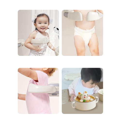 Baby Shower Stand, Adjustable Standing Bath Insert  Foldable Bath Accessories for Toddlers 2