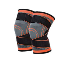 Volleyball Knee Pads for Men and Women, Knee Support Compression Sleeves for Joint Pain Relief (Orange, XXL)