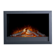 Adam Toronto Electric Wall Inset Fire with Remote Control in Black