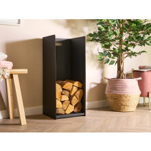 Adam Burton Firewood Log Holder in Black