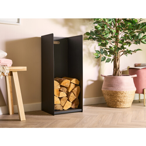 Adam Adam Burton Firewood Log Holder in Black