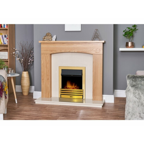 Adam Adam Eclipse Electric Fire in Brass 1
