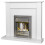 Adam Adam Sutton in White with Helios Electric Fire in Brushed, 43 Inch 4