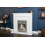 Adam Adam Sutton in White with Helios Electric Fire in Brushed, 43 Inch 7