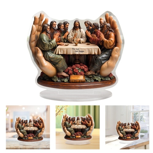 Classical Religious Scene Acrylic Last Supper Desktop-Chocolate 2