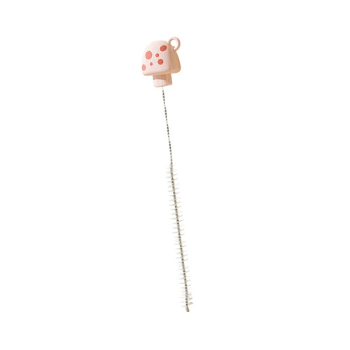 Brosse de nettoyage en forme de champignon,-Champignons roses