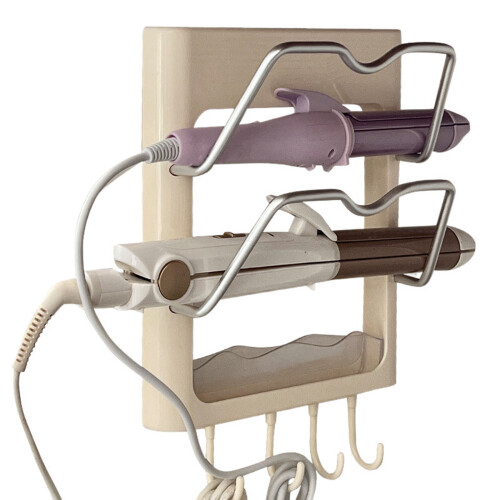 Support de rangement pour fer à friser fixé au mur, aucun 1