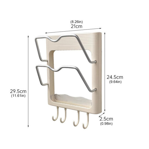 Curling iron storage rack wall mounted, not punching required 2
