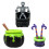Halloween Ice Buckets and Decorative-Black Skeleton Ice T 3