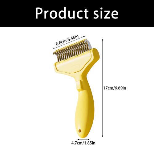 Brosse de toilettage multi-usage pour animaux de-Blanc 2