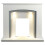 Adam Adam Tuscany Fireplace in Pure White & Grey 1