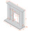 Adam Adam Tuscany Fireplace in Pure White & Grey 5