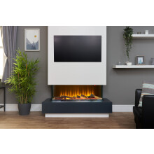Adam Sahara Electric Inset Media Wall Panoramic Fire 42 Inch 1000mm