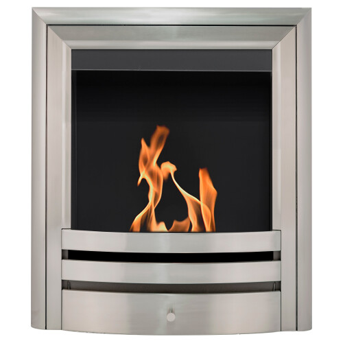 Acantha Vela Bio Ethanol Fire in Brushed Steel