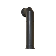 Adam Tall Angled Stove Pipe in Black