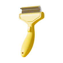 Stainless Steel Pet Detangling Comb For Dog Cats To-Yellow