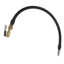 Pump hose adapter for quickinflating compressor, extension hose for cars and motorcycles, durable and rugged for tire inflation and pressure relief.