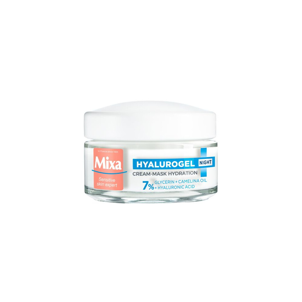 Mixa Hyalurogel Night Care 50Ml Intensive Night Hydration Gel For Sensitive & Dehydrated Skin
