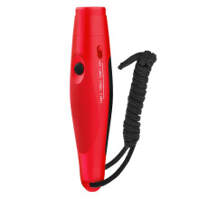 Electronic dog whistle, three tones, adjustable intensity, volume – hand whistle, versatile for sports training, dog training, red.