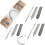 Flexible Cleaning Tool Detachable Handle-Gray 3 pcs 1