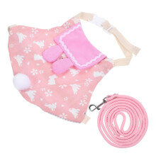 1piece costume with leash Cute Bunny Outfit for Small Pets for Special Occasions made of Cotton