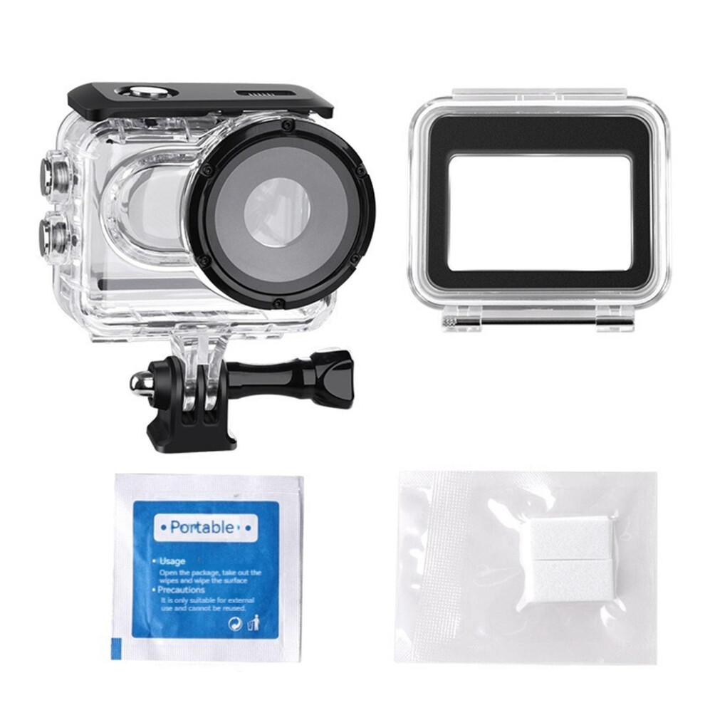 60M Case Compatible For Insta360 Go3 Camera Touch Screen Protection Underwater Diving Housing Shell With Holder For Insta360 Go3 Accessories Kit 9426802257021