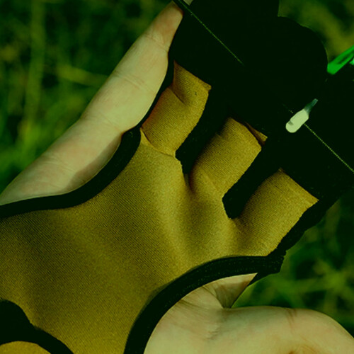 Flexible 3-Finger-Bogenschießhandschuhe Neopren Finger Tab Schutz 2
