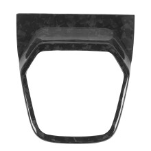 Cubierta autoadhesiva para panel de palanca de cambios de fibra de carbono, para interiores de vehículos, con adhesivo decorativo antiarañazos para